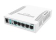 Коммутатор MikroTik RB260GS / 5 портов Gigabit Ethernet, 1 порт SFP