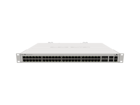 Коммутатор MikroTik CRS354-48G-4S+2Q+RM / 48 портов Gigabit Ethernet, 4 порта SFP+, 2 порта QSFP+