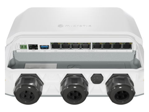 Маршрутизатор MikroTik RB5009UPr+S+OUT / Высокая производительность и надежность для наружного использования