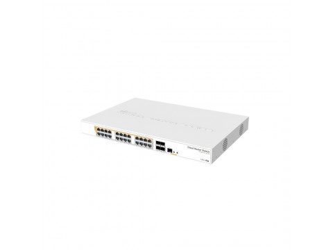 Коммутатор MikroTik CRS328-24P-4S+RM / 24 порта PoE, 4 порта SFP+