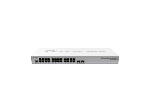 Коммутатор MikroTik CRS326-24G-2S+RM / 24 гигабитных портов, 2 SFP+ порта