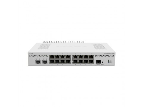 Маршрутизатор MikroTik CCR2004-16G-2S+PC / 16 портов Gigabit Ethernet, 2 порта SFP+