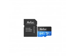 Карта памяти Netac NT02P500STN-064G-R 64GB с адаптером SD