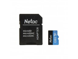 Карта памяти Netac NT02P500STN-128G-R 128GB с адаптером SD