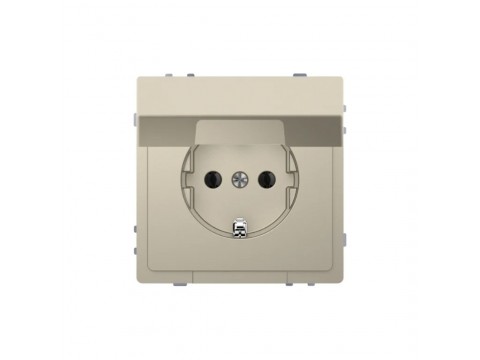 Розетка MERTEN MTN2310-6033 D-Life 16А с крышкой сахара
