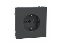 Розетка мех-м MERTEN MTN2301-6034 D-Life шторки винт.зажим антрацит