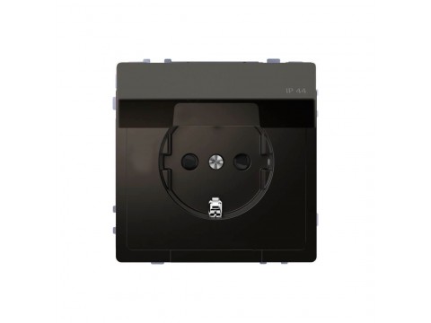 Розетка мех-м MERTEN MTN2310-6034 D-Life 16А с крышкой антрацит