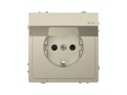 Розетка мех-м MERTEN MTN2314-6033 D-Life 16А с крышкой IP44 сахара