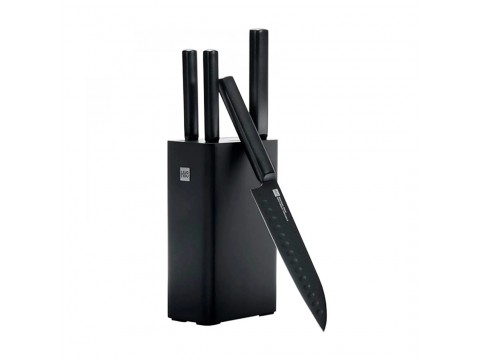Набор ножей HuoHou Cool black non-stick steel knife set