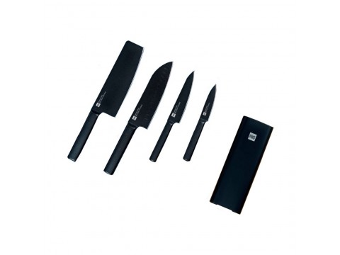 Набор ножей HuoHou Cool black non-stick steel knife set