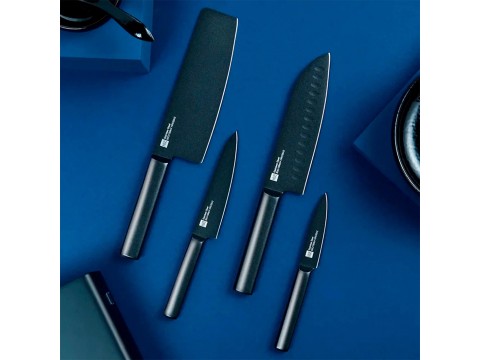 Набор ножей HuoHou Cool black non-stick steel knife set