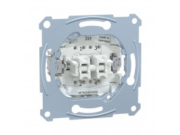 Кнопочный выключатель мех-м MERTEN MTN3155-0000 D-Life 2х клавишный