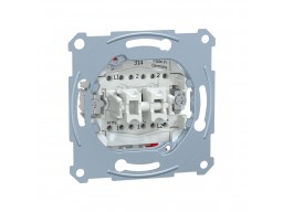 Переключатель мех-м MERTEN MTN3126-0000 D-Life 2 клавишный