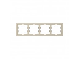Рамка MERTEN MTN4040-6533 D-Life 4 постовая сахара
