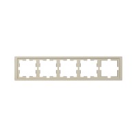 Рамка MERTEN MTN4050-6533 D-Life 5 постовая сахара