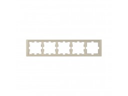 Рамка MERTEN MTN4050-6533 D-Life 5 постовая сахара