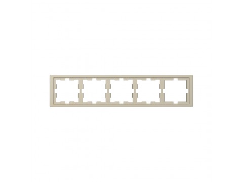 Рамка MERTEN MTN4050-6533 D-Life 5 постовая сахара