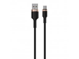 Кабель Olmio Rapid USB 2.0 - Type-C  1.2, 3A, черный