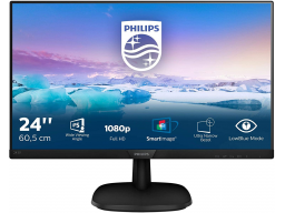 Монитор Philips 243V7QJABF 23.8 IPS 4ms / 250cd/m² / 1000:1 / D-Sub / HDMI / DP / 2x2W
