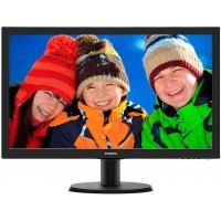 Филипс 243V5QHSBA 23.6 MVA 1920x1080 60Гц 8мс 250кд/м² 3000:1 VGA DVI HDMI Черный