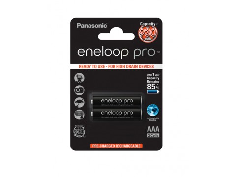 Аккумулятор Panasonic Eneloop Pro / 930 mAh / AAA / BL2
