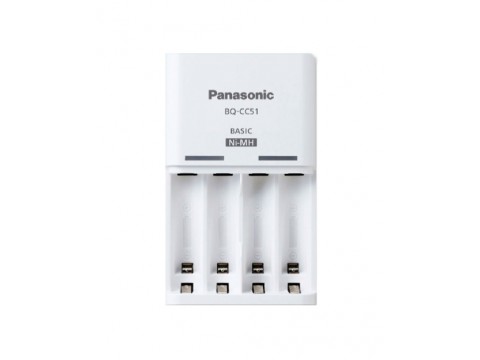 Зарядное устройство Panasonic Basic BQ-CC51E /Заряжаемые аккумуляторы: AA x 2 или 4 / AAA x 2 или 4