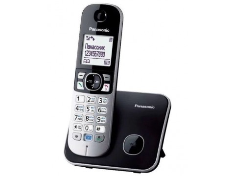 DECT-телефон Panasonic, 1 трубка, 120 контактов, Серебристый [KX-TG6811RUB]