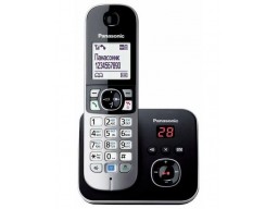 DECT-телефон Panasonic, 1 трубка, 120 контактов, Чёрный [KX-TG6821RUB]