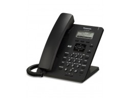 IP-телефон Panasonic, 1xWAN 10/100 Мб/с, SIP, LCD, Чёрный [KX-HDV100RUB]