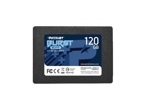 SSD Patriot Burst Elite PBE120GS25SSDR / 120Gb / SATA 6Gb/s / 2.5 / 3D QLC
