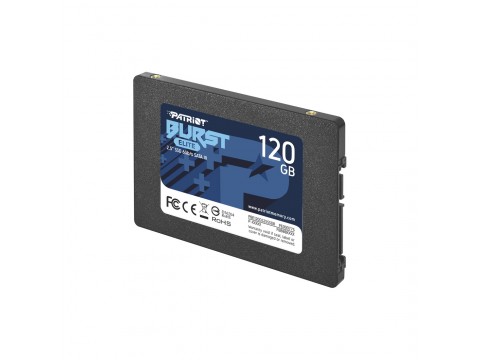 SSD Patriot Burst Elite PBE120GS25SSDR / 120Gb / SATA 6Gb/s / 2.5 / 3D QLC