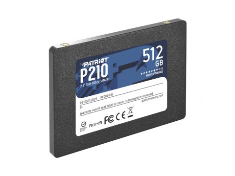 Твердотельный накопитель SSD 512 Gb SATA 6Gb/s Patriot P210 P210S512G25 2.5" 3D TLC
