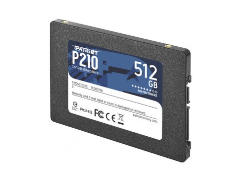 Твердотельный накопитель SSD 512 Gb SATA 6Gb/s Patriot P210 P210S512G25 2.5" 3D TLC