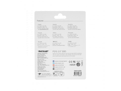 Накопитель Patriot P210 / SSD 2 TB SATA 6Gb/s