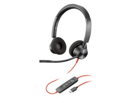 Наушники Poly Blackwire 3320 Stereo USB-C Headset +USB-C/A Adapter (8X219AA)