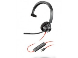Наушники Poly Blackwire 3310 Monaural Microsoft Teams Certified USB-C Headset +USB-C/A Adapter (8X216AA)