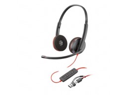 Наушники Poly Blackwire 3220 Stereo USB-C Headset +USB-C/A Adapter (8X228AA)