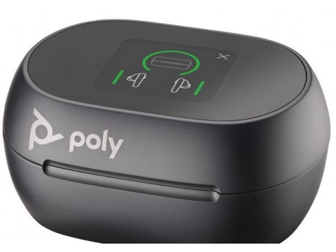 Наушники Poly VOYAGER FREE 60+ UC WITH TOUCHSCREEN CHARGE CASE, (COMPUTER, MOBILE & 3.5MM)/USB-C/WIRELESS EARBUDS/BLACK (7Y8H0AA)