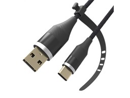 Кабель Ritmix RCC-430QC Type-C-USB 2.8 A Black