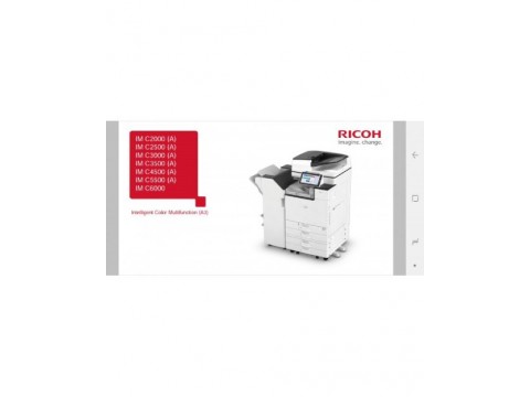 Принтер Ricoh IMC2000-6000 / инструкция/наклейки/русский