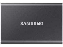 Внешний SSD Samsung T7/2000Gb/USB 3.2 Gen.2/10 Gbps/AES 256/Серый