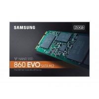 Твердотельный накопитель 250Gb SSD Samsung 860 EVO M.2 SATA R550Mb/s W520MB/s MZ-N6E250BW