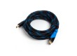 Интерфейсный кабель HDMI-HDMI SVC HR0300LB-P, 30В, Голубой, Пол. пакет, 3 м