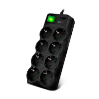SVEN Сетевой фильтр Surge Protector SF-08E-16 3,0 m (8 sockets) black