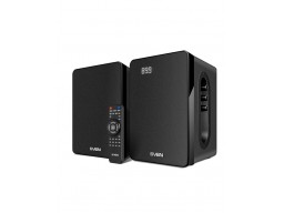 SVEN SPS-710, чёрный, акустическая система 2.0, мощность 2x20Вт (RMS), FM-тюнер, USB/SD, дисплей