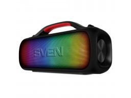 SVEN PS-360, черный, акустическая система, 24W, Waterproof (IPx5), TWS, Bluetooth, FM, USB, 3000mA*h