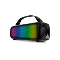SVEN PS-235, черный, акустическая система, 12W, TWS, Bluetooth, FM, USB, 1500mA*h