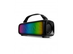 SVEN PS-235, черный, акустическая система, 12W, TWS, Bluetooth, FM, USB, 1500mA*h