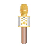 SVEN MK-950, белый-золотой, микрофон для караоке, мощность 6Вт (RMS), Bluetooth, microSD, встроенный
