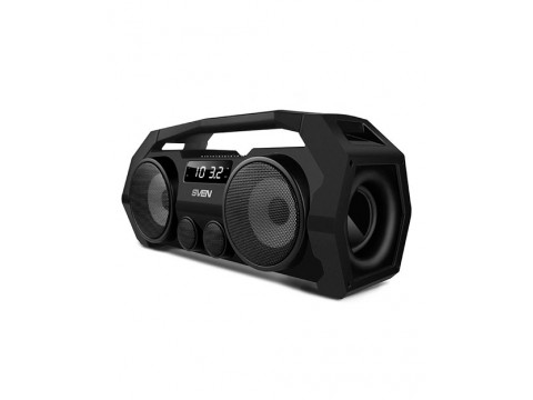 SVEN PS-465, черный, акустическая система 2.0,  Bluetooth, FM, USB, microSD, LED-дисплей